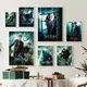 Affiche en papier imprimée Harry Potter film classique rétro autocollant HD étanche chambre à