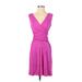 INC International Concepts Casual Dress - Party Plunge Sleeveless: Pink Print Dresses - Women's Size Small