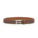 Paisley Printed Logo Buckle Reversible Belt