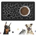 Cloudsfeel Pet Food Mat Dog Cat Bowl Mat for Food and Water Dog Cat Feeding Mat Dog Cat Placemat Dog Food Mats for Floors Waterproof Non-Toxic Easy to Clean and Nonslip Mat for Pet