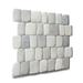 Canine Cloud Pebble Mosaic Tiles for Backsplash Kitchen and Bathroom Wall (12" X 12") 5 tiles per case - Case (5 Tiles)