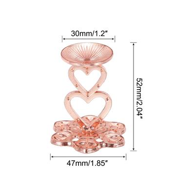 Crystal Ball Display Holder Heart Shaped Egg Stand Display 1.2 Inch