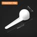 10Pcs Plastic Measuring Spoons Powder Scoops Spoon Kitchen Spoon, 10g White