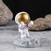 piaybook Pencil Pen Holder for Desk Astronaut Universal Iphone Cellphone Smartphone Desktop Holder Stand Pen holder Desktop Organizers for Home Office and School Gold