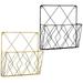 Goilinor 2pcs Wall-mounted File Rack File Organizer Multi-function Document Storage Rack For Home Office