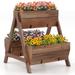 Gymax 21 x 8 x 8.5 Vertical Raised Garden bed Planter Stand w/ 3 Planter Boxes