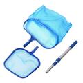 Nebublu Skimmer Net 1 PCS Pool Net Set Leaf Rake Mesh Pole Tool Pools PCS Aluminum Telescopic (Flat Rake Rake) Tool Pools Spa Telescopic Pole Tool Set Includes 1 Rake Mesh Net Spa (Flat Rake QISUO