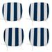 Outdoor Chair Cushions Seat Cushions with Straps Patio Chair Pads for Patio Furniture Garden Home Office Decoration Set of 4