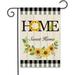 HGUAN Home Sweet Home Garden Flag Double Sided Sunflower Welcome Flag for Home Yard Outside Farmehouse Decoration Spring Summer Garden Rustic Plaid Flower Home Decor for Yard Lawn Patio Outdoor