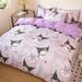 100%cotton Sanrio Quilt Cover Kuromi Cinnamoroll Hello Kitty My Melody Duvet Cover Bed Sheet Pillowcase Bedding Home Textile Gif