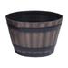 Brilliant Wooden Bucket Barrel Planters Courtyard Decoration Round Planter for Christmas Birthday Gifts One A