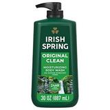 Irish Spring Men s Body Wash Pump Original Clean Body Wash for Men Smell Fresh and Clean for 24 Hours Cleans Body Hands and Face Made with Biodegradable Cleansing Ingredients 30 Oz Pump
