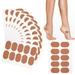 120 Pieces Moleskin Tape Moleskin Adhesive Pads Moleskin Adhesive Pads Foot Protection Stickers Anti-wear Heel Sticker for Boots Hiking Reduce Friction Pain Iight Brown (4.5 x 2.54 cm/ 1.4 x 0.9 Inch)