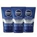 NIVEA MEN Maximum Hydration Deep Cleaning Face Scrub With Aloe Vera 3 Pack of 4.4 Oz Tubes