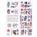 10 Sheets USA Flag Temporary Tattoos Sticker 4th of July Patriotic Tattoos Stickers