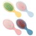 4 Pcs Combs Hairbrush Mini Hair Brush Hair Comb Wet Detangling Brush Air Bag Comb Comb Cute Brush Plastic Miss Travel