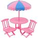 Beach Toys Chic Decor Decoration Beach Accessories for Kids Mini Beach Table Toys Beach Chair Miniature Plastic Child