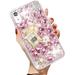 case for iPhone XR Shiny Rhinestone Case for Girls Fashion Luxury Bling Bling Diamond Rhinestone Gemstone 3D Perfume Bottle and Flower Gemstone Soft TPU Back case for iPhone XR 6.1 inch (Pink)