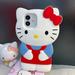 Cartoon Sanrio Hello Kitty Silicone Phone Case for Iphone 11/12/13 3D Shockproof Soft Case Phone Accessories Student Couple Gift