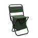 Zeceouar camping essentials camping gear Fishing Chair With Storage Bag Outdoor Folding Chair Compact Fishing Stool Portable Camping Stool Backpack Chair With Oxford Cloth For Beach/Outing /Family