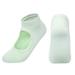 BKQCNKM No Show Socks Womens Ankle Socks Toe Socks Yoga Socks Ladies Solid Color Backless Grip Socks Yoga Ankle Sports Socks Ladies Anti Slip Slippers Socks No Show Socks Mint Green One Size