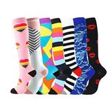 BKQCNKM Compression Socks Men Mens Compression Socks Compression Socks Thigh High Socks Brede 7 Socks Unisex Compressie Kalf Sports Pairs Socks Compression Stockings Multi-color S-M