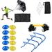 Nebublu Training equipment suit Set Includes Ladder Includes Ladder Disc Ladder Disc Cones Disc Cones Stakes Speed Equipment Set Ladder Speed Equipment Set Portable Soccer Portable Soccer Kit