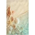 GZHJMY Starfish and Seashell Beach Kitchen Towels Set of 1 Dishcloths Hand Towels Tea Towels Ultra Absorbent for Cleaning Washing Drying Dishes Tableware 28 x 18