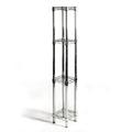 Shelving Inc. 10 d x 10 w x 96 h Chrome Wire Shelving with 4 Shelves