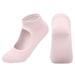 BKQCNKM No Show Socks Womens Ankle Socks Toe Socks Yoga Socks Ladies Solid Color Backless Grip Socks Yoga Ankle Sports Socks Ladies Anti Slip Slippers Socks No Show Socks Red One Size