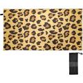 GZHJMY Leopard Print Beach Towel Absorbent Quick Dry Sport Towel Oversized Lightweight Soft Bath Towel for Travel Sports Pool Swimming Bath Camping 30x60in Washcloth