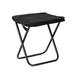 figatia Camping Stool Camp Stool Compact Ultralight Portable Folding Stool Folding Small Chair for Backpacking Travel Barbecue Hiking Black