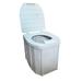 SunniMix Folding Camping Toilet Kids with Trash Bag Portable Toilet for Camping Emergency Gray