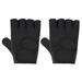 Women Men Non-slip Silicone Palm Hollow Back Weightlifting Workout Dumbbells Gloves Weightlifting Gloves Fitness Gloves Fitness Gym Mittens BLACK L