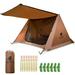 Geer Top Tents Rainproof -Proof Tent Portable Windproof 2-Person Dual-Layer Tent Shelter Windproof Rainproof Picnic Tent Top Tent Portable Outdoor