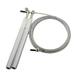 Baoblaze Skipping Rope 118inch Adjustable Length Fitness Mma Training Speed Jump Rope Thin Silver