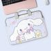 Sanrio Cinnamoroll Anime Laptop Tote Bag 12 13.3 14 15 15.6 16.1 17.3 Inch Kawaii Student Cute Anime Tablet Storage Bag