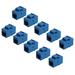 10Pcs RJ45 Connector Jack Cat6 Extension Coupler Ethernet Network LAN Cat 6 Coupler Jacks Extend Adapter Blue