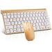 Keyboard and Mouse Combo Compact Quiet Keyboard and Mouse Set 2.4G Ultra-Thin Sleek Design