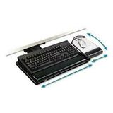 3m Knob Adjust Keyboard Tray Highly Adjustable Platform Black