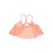 Victoria's Secret Pink Swimsuit Top Orange Print Scoop Neck Swimwear - Women's Size Medium