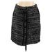 Carolina Herrera Casual Skirt: Black Tweed Bottoms - Women's Size 10