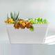 Olly & Rose Lazy Planters - San Marino Matt White Planter Selfwatering Plastic (rectangle) - Set 3