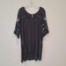 Free People Dresses | Free People Embroidered Short Sleeve Mini Dress Size S | Color: Black/Red | Size: S