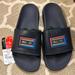 Under Armour Shoes | Nwt Under Armour Steph Curry Navy Usa Olympic Slides | Color: Blue/Red | Size: 9