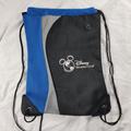 Disney Bags | Disney Vacation Club Mesh String Backpack Black Blue Lightweight Travel Casual | Color: Black/Blue | Size: Os