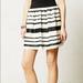 Anthropologie Skirts | Anthropologie Maeve Sequin Striped Pull On Skirt Size Medium | Color: Black/White | Size: M