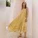 Free People Dresses | Free People Siesta Maxi Dress | Color: Cream/Gold | Size: Xs