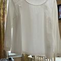 J. Crew Tops | Jcrew White Nwot Ls Blouse | Color: White | Size: Xl