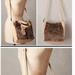 Anthropologie Bags | Anthropologie Miss Albright Purse Plateau Leather Faux Fur Brown Bucket Bag | Color: Brown/Tan | Size: Os
